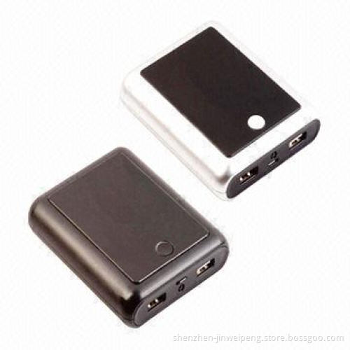 Power Bank with 10400mAh Capacity and LED Lights